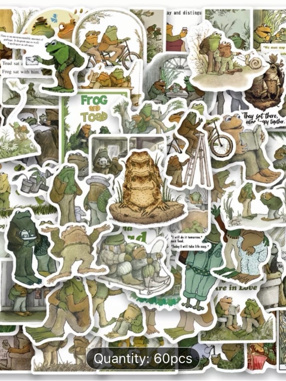60 Frog and Toad Stickers